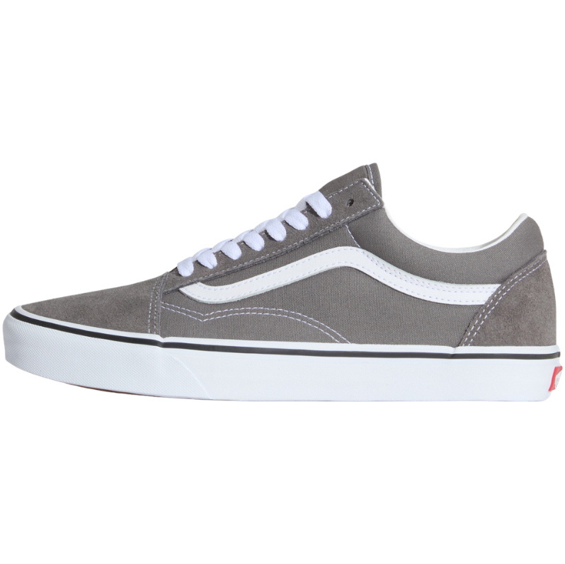 2026 Vans Mens Old Skool Shoes VN0A4BV - Pewter / True White